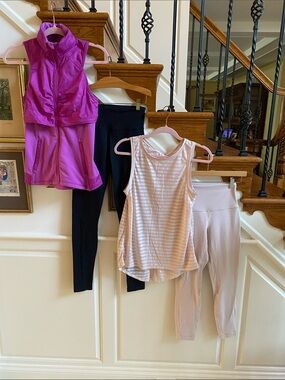 LULULEMON Jacket/Vest, Top, Leggings Bundle